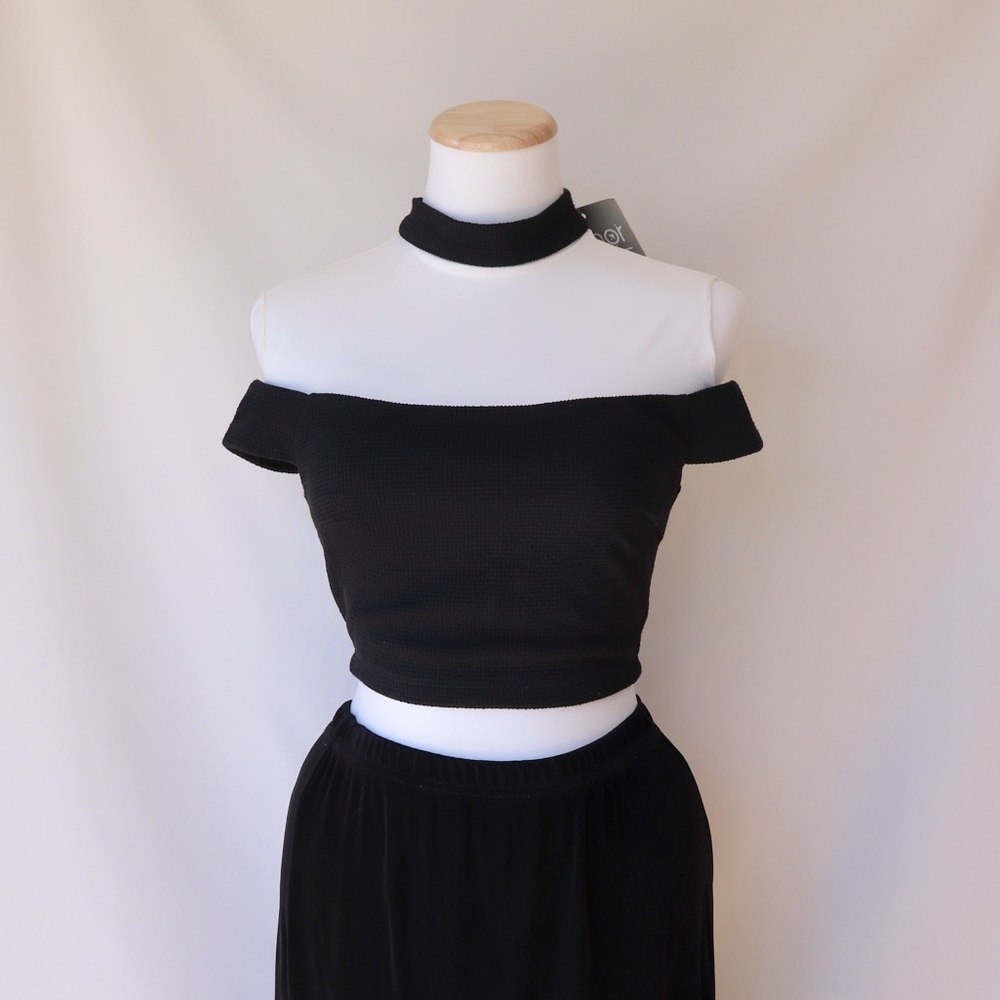 NWT Black Off the shoulder blouse from LF